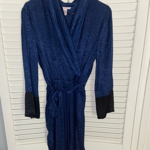 Navy & black Pajama Jumpsuit - Picture 1 of 1